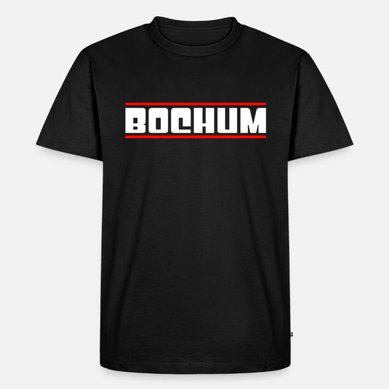 Bochum - Männer Premium Bio T-Shirt - Schwarz