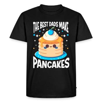 Amateur de cuisine de crêperie - T-shirt Premium bio Homme - noir - Devant - Nico (187cm)