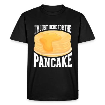 Amateur de cuisine de crêperie - T-shirt Premium bio Homme - noir - Devant - Nico (187cm)