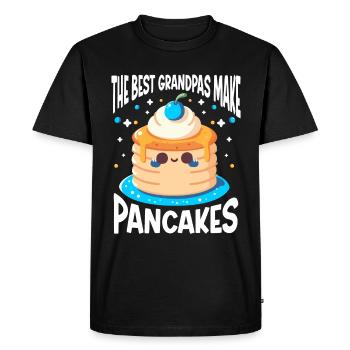 Amateur de cuisine de crêperie - T-shirt Premium bio Homme - noir - Devant - Nico (187cm)
