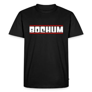 Bochum - T-shirt Premium bio Homme - noir - Devant - Nico (187cm)