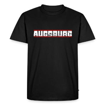 Augsbourg - T-shirt Premium bio Homme - noir - Devant - Nico (187cm)