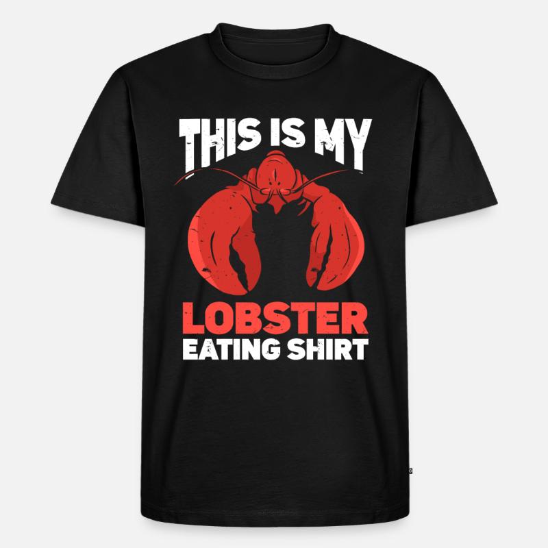Meeresfrüchte - Männer Premium Bio T-Shirt - Schwarz