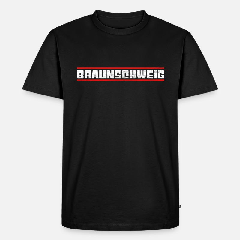Braunschweig - Männer Premium Bio T-Shirt - Schwarz