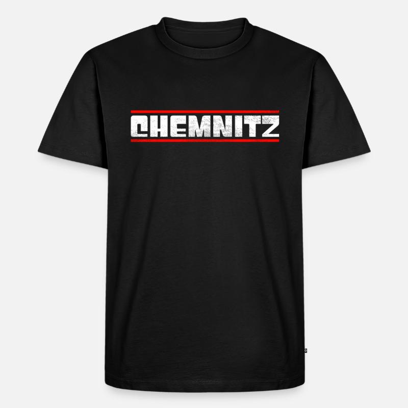 Chemnitz - Männer Premium Bio T-Shirt - Schwarz