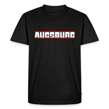 Augsbourg - T-shirt Premium bio Homme - noir - Devant - Nico (187cm)