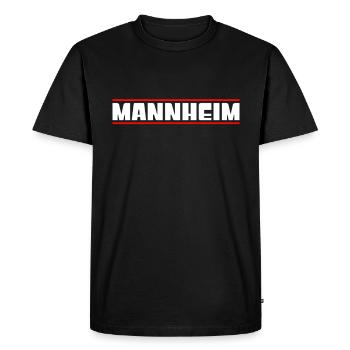 Mannheim - T-shirt Premium bio Homme - noir - Devant - Nico (187cm)