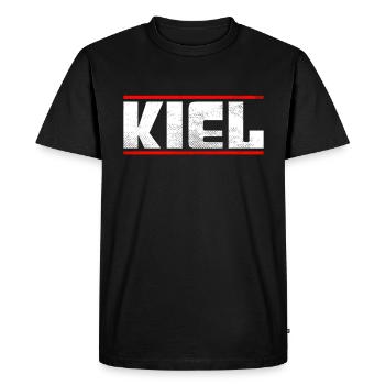 Quille - T-shirt Premium bio Homme - noir - Devant - Nico (187cm)