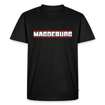 Magdebourg - T-shirt Premium bio Homme - noir - Devant - Nico (187cm)