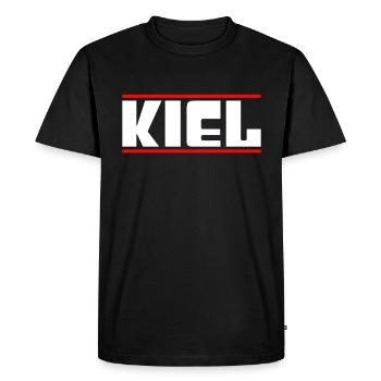 Quille - T-shirt Premium bio Homme - noir - Devant - Nico (187cm)
