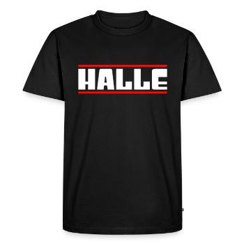 Salle - T-shirt Premium bio Homme - noir - Devant - Nico (187cm)