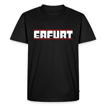 Erfurt - T-shirt Premium bio Homme - noir - Devant - Nico (187cm)