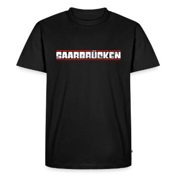 Sarrebruck - T-shirt Premium bio Homme - noir - Devant - Nico (187cm)