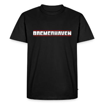 Bremerhaven - Men's Premium Organic T-Shirt - black - Front - Nico (187cm)