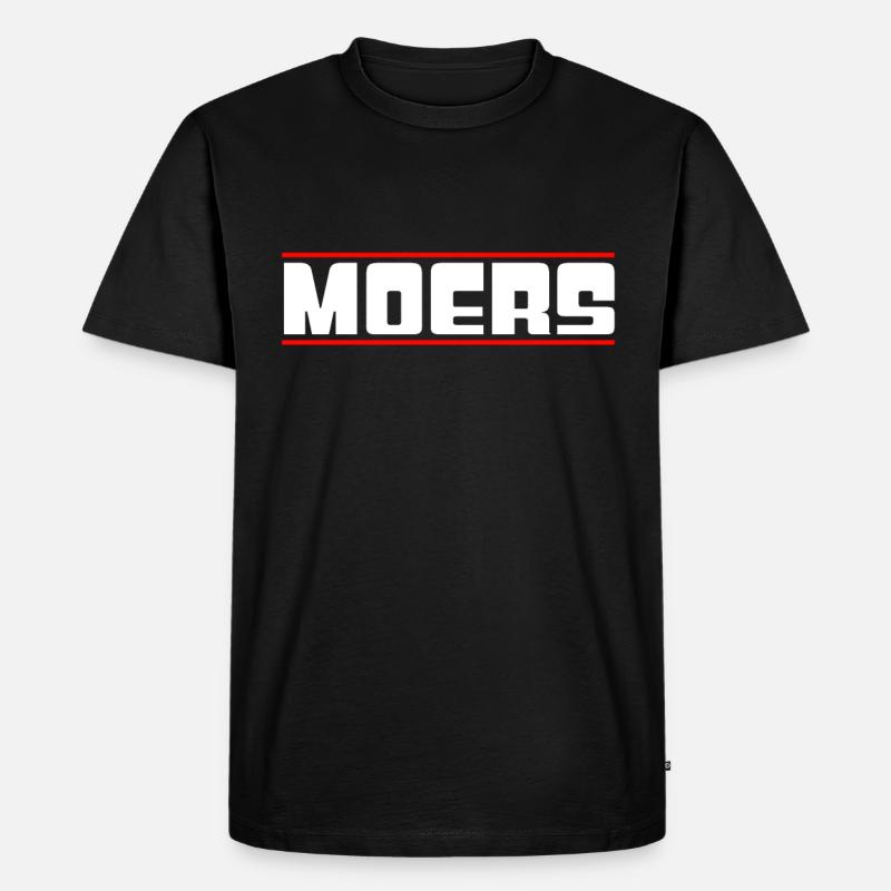 Moers - Männer Premium Bio T-Shirt - Schwarz