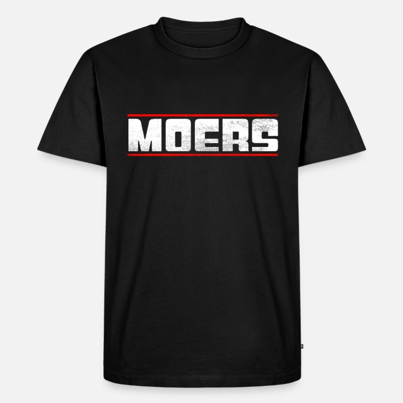 Moers - Männer Premium Bio T-Shirt - Schwarz
