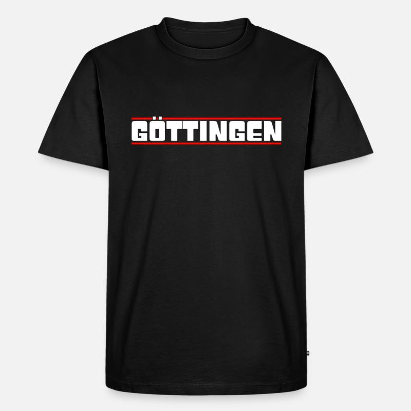 Göttingen - Männer Premium Bio T-Shirt - Schwarz
