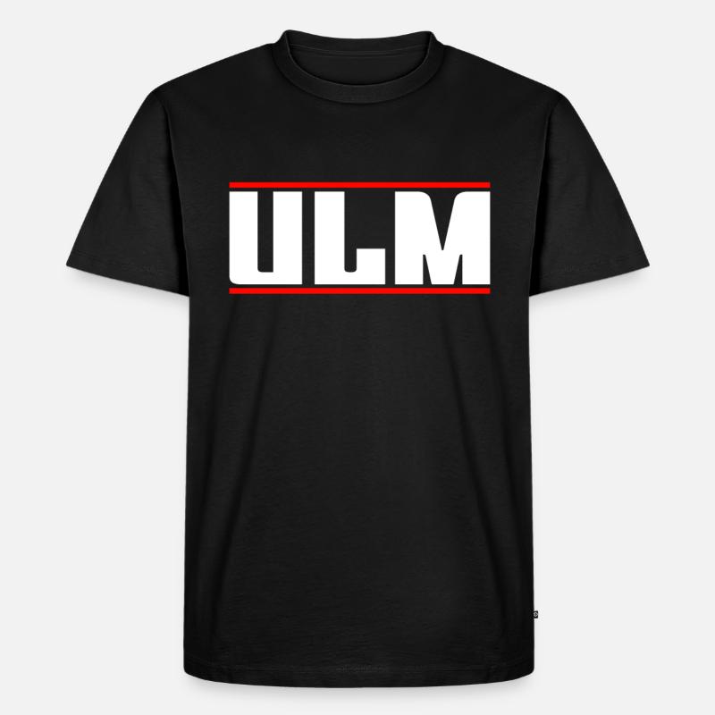 Ulm - Männer Premium Bio T-Shirt - Schwarz