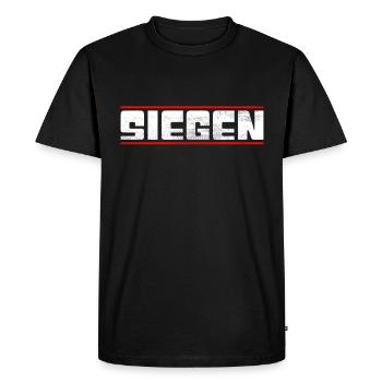 Gagner - T-shirt Premium bio Homme - noir - Devant - Nico (187cm)