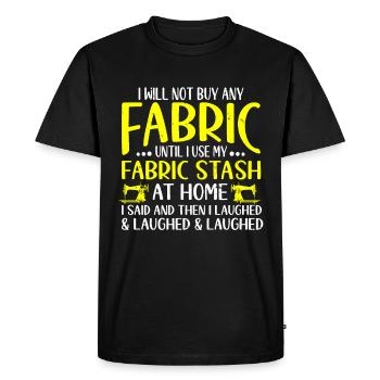 Piquage - T-shirt Premium bio Homme - noir - Devant - Nico (187cm)