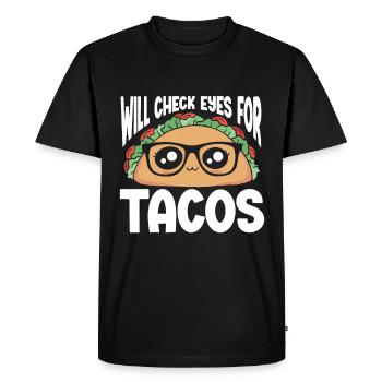 Optometrist Optician Optometry - Men's Premium Organic T-Shirt - black - Front - Nico (187cm)