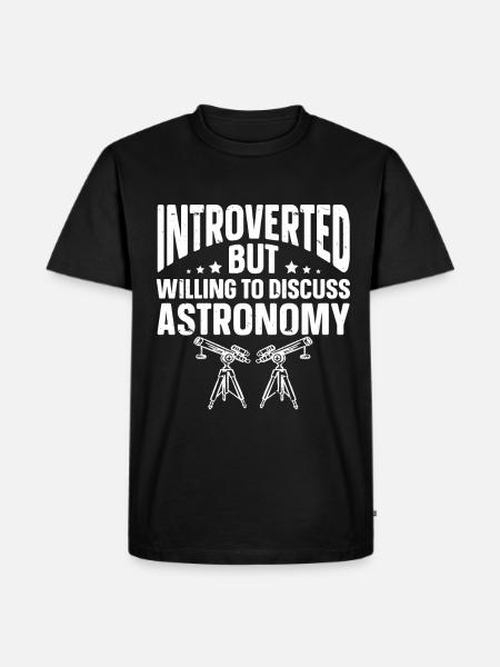 Fun Introvert Gifts - Men's Premium Organic T-Shirt - black