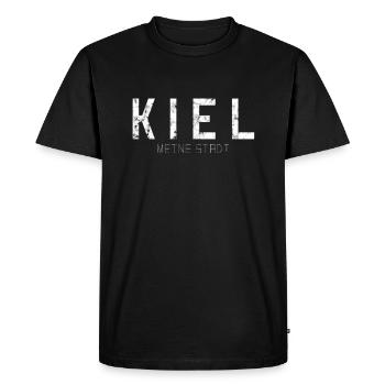 Kiel Ma ville - T-shirt Premium bio Homme - noir - Devant - Nico (187cm)
