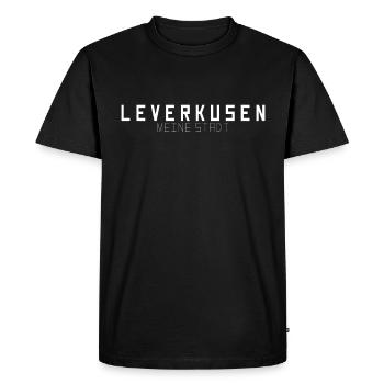 Leverkusen Ma ville - T-shirt Premium bio Homme - noir - Devant - Nico (187cm)