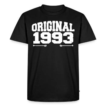 Original 1993 | Cadeau d’anniversaire 1993 - T-shirt Premium bio Homme - noir - Devant - Nico (187cm)