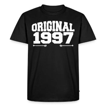 Original 1997 | Cadeau d’anniversaire 1997 - T-shirt Premium bio Homme - noir - Devant - Nico (187cm)