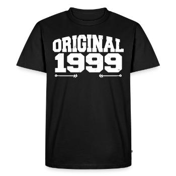 Original 1999 | Cadeau d’anniversaire 1999 - T-shirt Premium bio Homme - noir - Devant - Nico (187cm)