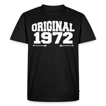 Original 1972 | Cadeau d’anniversaire 1972 - T-shirt Premium bio Homme - noir - Devant - Nico (187cm)