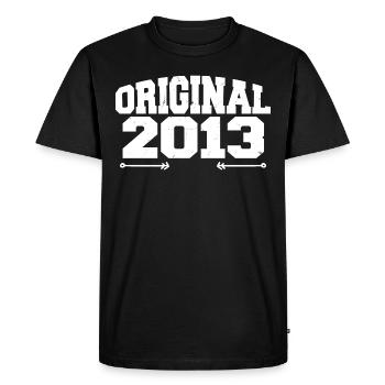 Original 2013 | Cadeau d’anniversaire 2013 - T-shirt Premium bio Homme - noir - Devant - Nico (187cm)