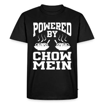 Propulsé par Chow Mein - T-shirt Premium bio Homme - noir - Devant - Nico (187cm)