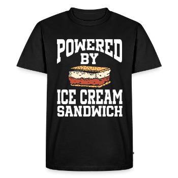 Sandwich à la crème glacée - T-shirt Premium bio Homme - noir - Devant - Nico (187cm)