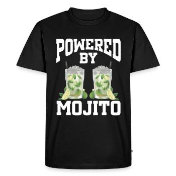 Powered By Mojito - Men's Premium Organic T-Shirt - black - Front - Nico (187cm)