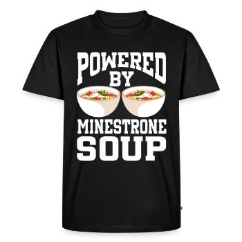 Soupe Powered By Minestrone - T-shirt Premium bio Homme - noir - Devant - Nico (187cm)
