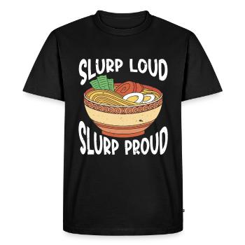 Ramen Lover Japanese Noodle Soup Ramen - Men's Premium Organic T-Shirt - black - Front - Nico (187cm)