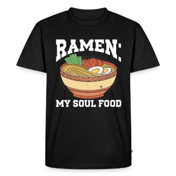 Ramen Lover Japanese Noodle Soup Ramen - Men's Premium Organic T-Shirt - black - Front - Nico (187cm)
