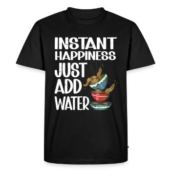 Ramen Lover Japanese Noodle Soup Ramen - Men's Premium Organic T-Shirt - black - Front - Nico (187cm)
