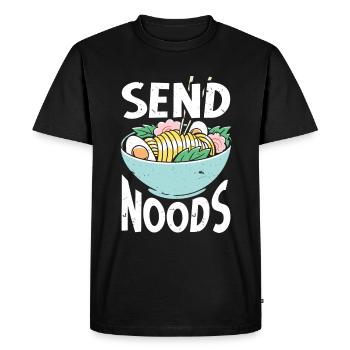 Ramen Lover Japanese Noodle Soup Ramen - Men's Premium Organic T-Shirt - black - Front - Nico (187cm)