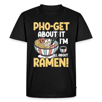 Ramen Lover Japanese Noodle Soup Ramen - Men's Premium Organic T-Shirt - black - Front - Nico (187cm)