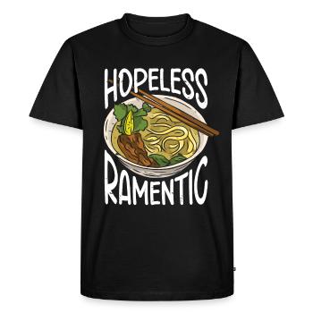 Ramen Lover Soupe de nouilles japonaise Ramen - T-shirt Premium bio Homme - noir - Devant - Nico (187cm)