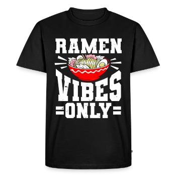 Ramen Lover Japanese Noodle Soup Ramen - Men's Premium Organic T-Shirt - black - Front - Nico (187cm)