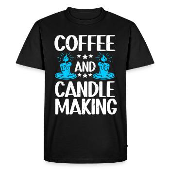 Candle Maker Candle Making - Men's Premium Organic T-Shirt - black - Front - Nico (187cm)