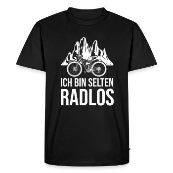Rarement vélo sans roues vélo de montagne vélo de route vélo - T-shirt Premium bio Homme - noir - Devant - Nico (187cm)