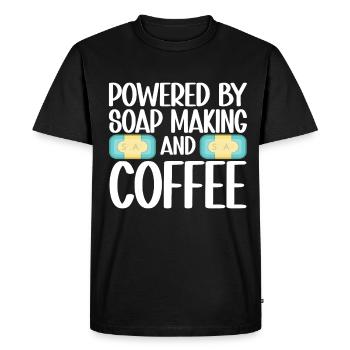 Soap Making Soap Maker - Men's Premium Organic T-Shirt - black - Front - Nico (187cm)