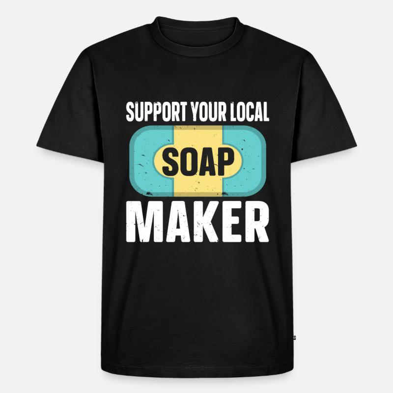 Soap Making Soap Maker - Männer Premium Bio T-Shirt - Schwarz