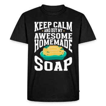 Soap Making Soap Maker - Men's Premium Organic T-Shirt - black - Front - Nico (187cm)