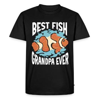 Aquarium Fish Tank Aquarist - Men's Premium Organic T-Shirt - black - Front - Nico (187cm)